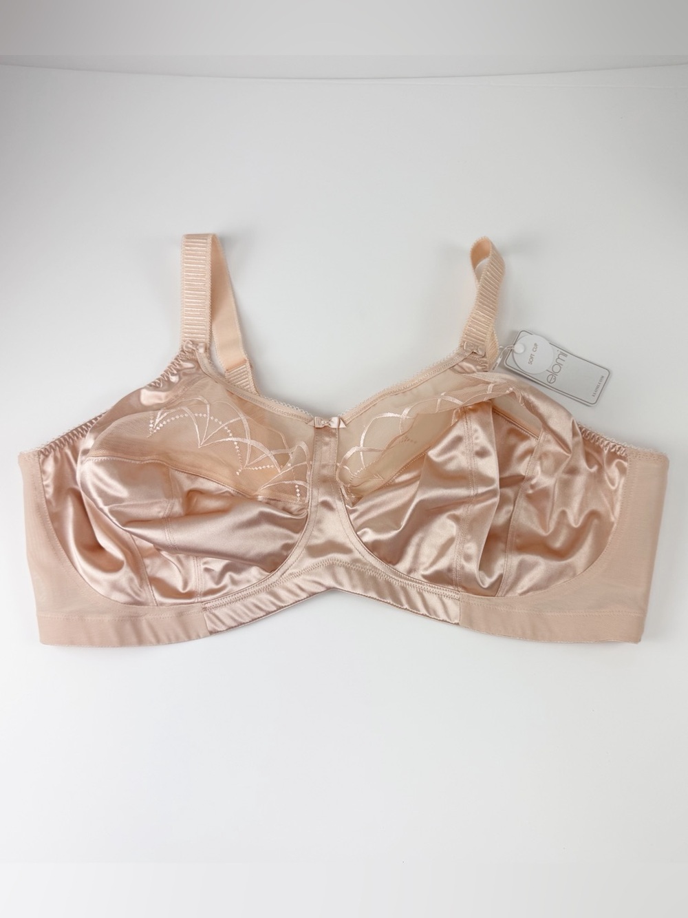 Elomi Cate Wire Free Bra Womens 46G Beige Latte EL4033LAE46F NWT NEW